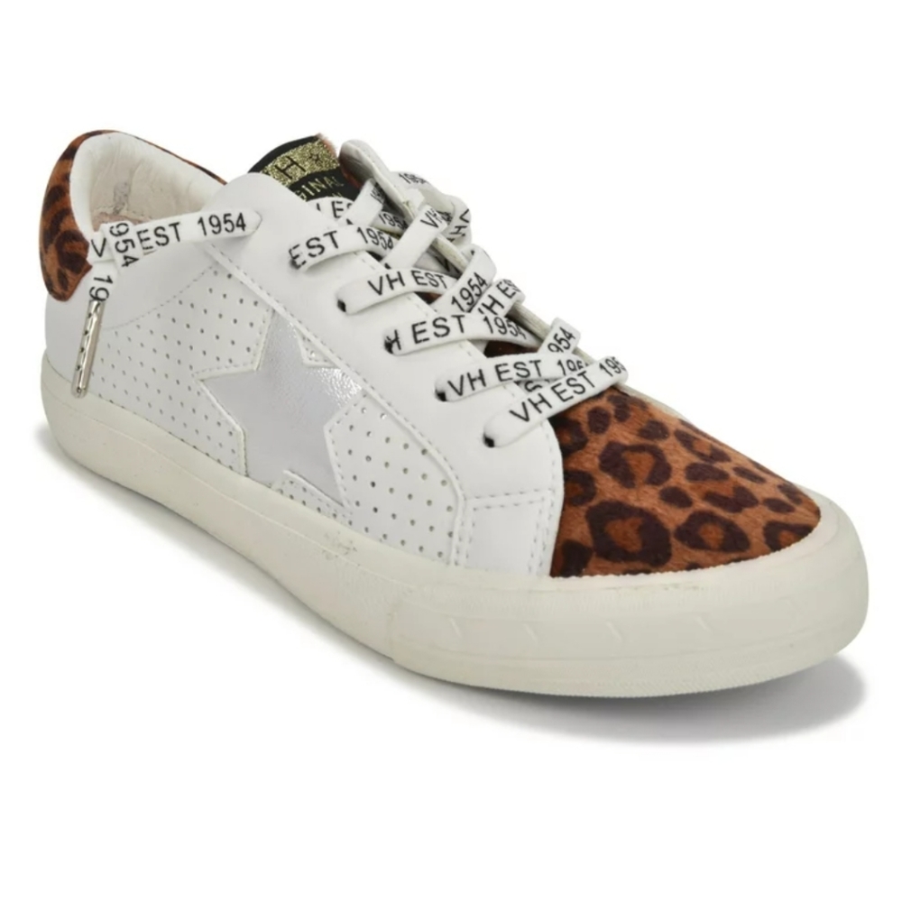 Vintage HavanaASNY VINTAGE HAVANA GRANDE WHITE/LEOPARD SNEAKERS Women's Size 10